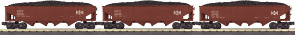 MTH Railking 30-7081 Bessemer & Lake Erie 3-Car 4-Bay Hopper Car Set #75328 #75334 #75339 O SCALE NEW