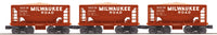 MTH Railking 30-7092 Milwaukee Road 3-Car Ore Car Set #1: 76793 #2: 76785 #3: 76776 O SCALE NEW