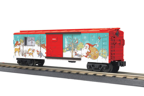 MTH Railking 30-71061 Christmas Box Car w/Power Meter O SCALE NEW