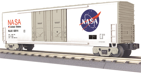 MTH 30-71079 NASA 50’ Double Door Plugged Boxcar No. 82014