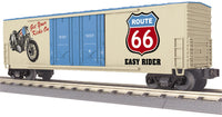 MTH Railking 30-71098 Route 66 Motorcycle 50 Double Door Plugged Boxcar O SCALE NEW