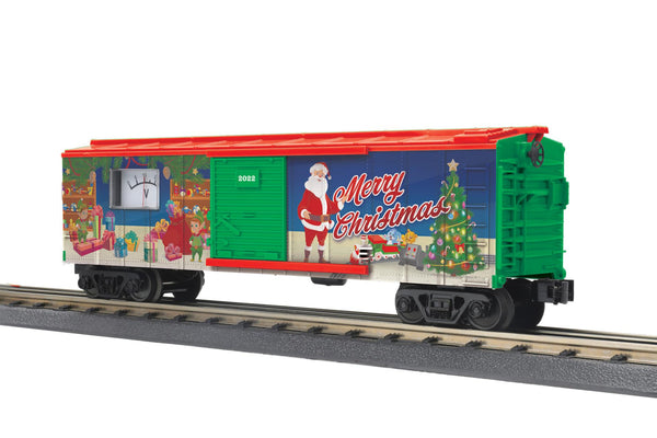MTH Railking 30-71111 Christmas RailKing Box Car w/Power Meter O SCALE NEW