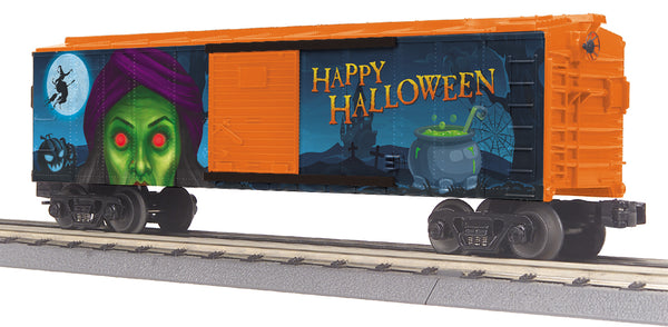 MTH Railking 30-71152 Halloween Box Car w/Glowing LEDs #1031. WITCH O SCALE NEW