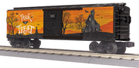 MTH Railking 30-71153 Halloween Box Car #1031. TRICK OR TREAT HAUNTED HOUSE ORANGE O SCALE NEW