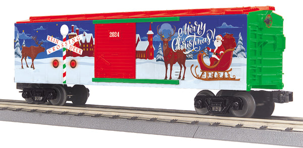 MTH Railking 30-71195 Christmas Box Car #2024. O SCALE NEW