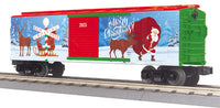 MTH RailKing 30-71233 Christmas Box Car with blinking LEDs 2025 limited O SCALE NEW