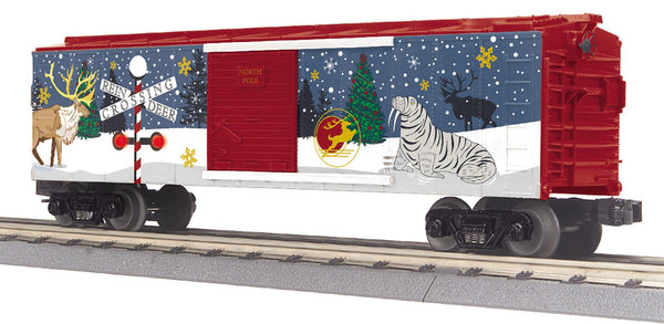 MTH RailKing 30-71238 North Pole Box Car with Blinking LEDs 2025 limited O SCALE NEW