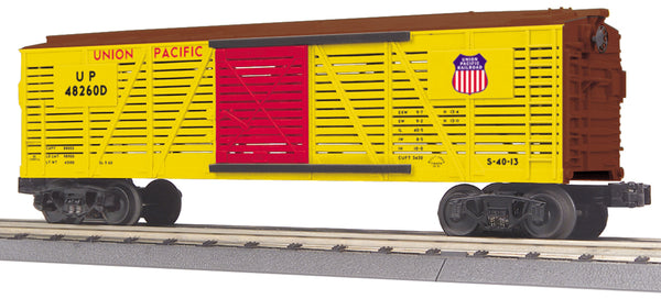 MTH Railking 30-7188 Union Pacific Stock Car - Union Pacific O SCALE NEW