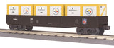 MTH Railking 30-72013 NFL - Pittsburgh Steelers Gondola Car w/Crates O SCALE NEW