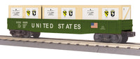 MTH Railking 30-72014 U.S. Army Gondola Car w/Crates O SCALE NEW
