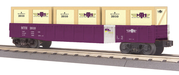 MTH Railking 30-72048 MTHRRC Gondola Car w/Crates - MTHRRC O SCALE Like New