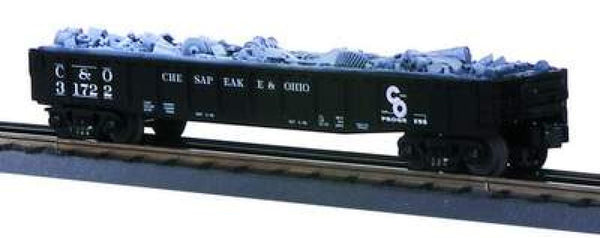 MTH RailKing 30-7214 Chesapeake & Ohio C&O Gondola Car O SCALE NEW