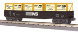 MTH Railking 30-72156 Norfolk Southern NS Gondola Car w/Crates O SCALE Like New