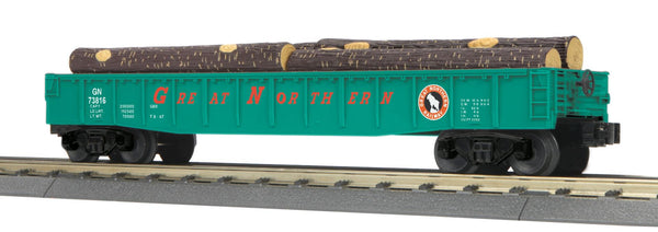 MTH Railking 30-72183 Great Northern Gondola Car w/Log Load O SCALE. NEW
