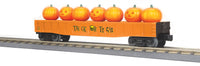 MTH Railking 30-72209 Halloween Gondola Car w/Flickering Lighted Jack-O-Lanterns - Halloween O SCALE NEW