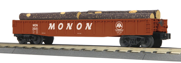 MTH Railking 30-72224 Monon Gondola Car w/Log Load #3021. O SCALE NEW