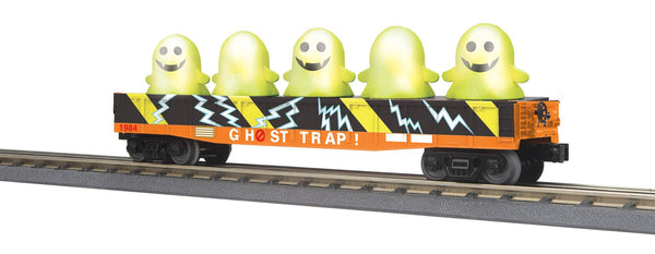 MTH RailKing 30-72256 Halloween Ghost Trap Gondola Car 1984 limited O SCALE NEW