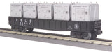 MTH Railking 30-7253 Pittsburgh & Lake Erie Gondola Car w/LCL Containers #40582. O SCALE NEW