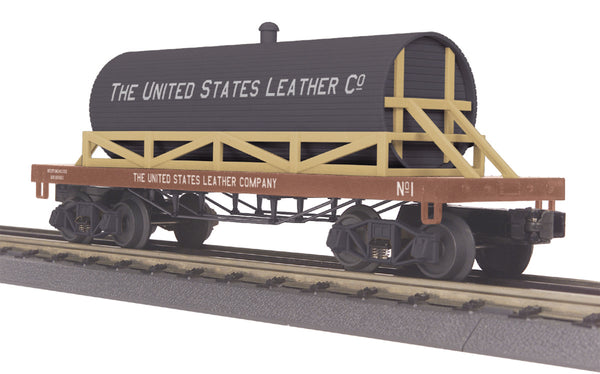 MTH Railking 30-73228 United States Leather Wooden Tank Car - 19th Century #1. O SCALE NEW