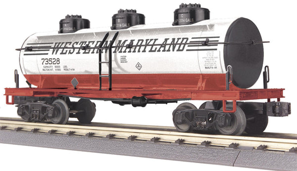 MTH Railking 30-73256 Western Maryland 3-Dome Tank Car O SCALE. NEW