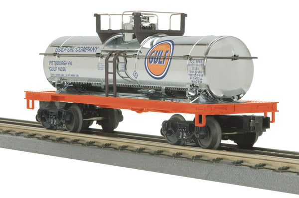 MTH Railking 30-73258 Gulf chrome tank car O SCALE NEW