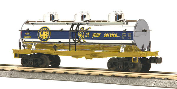 MTH Railking 30-73309 Alaska 3-Dome Tank Car - Alaska (CHROME) O SCALE NEW