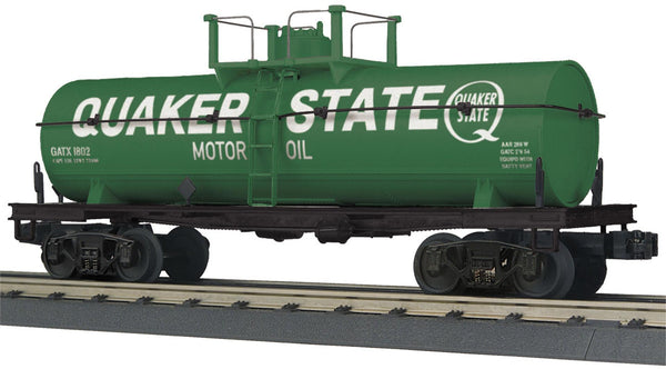 MTH Railking 30-73380 Quaker State RailKing Tank Car O SCALE Like New