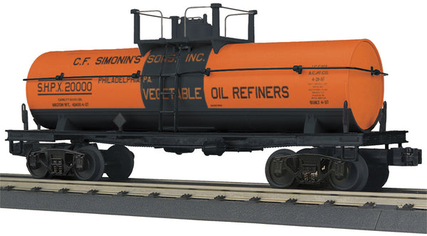 MTH Railking 30-73513 C.F. Simonin's Sons Inc. Tank Car #20000. O SCALE NEW