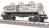 MTH Railking 30-7362 Texaco 3-Dome Tank Car in Silver #9384 O Scale NEW