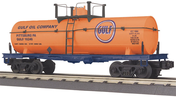 MTH Railking 30-7377 Gulf Tank Car - Gulf Pittsburgh Pa O SCALE NEW