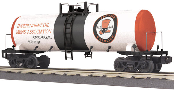 MTH Railking 30-7382 Red Hat Gasoline Modern Tank Car O SCALE NEW