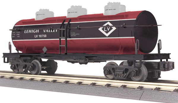 MTH Railking 30-7398 Lehigh Valley 3-Dome Tank Car O SCALE Used Excellent