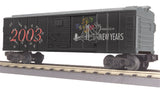 MTH Railking 30-74045 New Year's Box Car #2003. O SCALE Like New