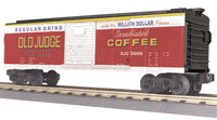 MTH 30-74071 Old Judge Coffee RailKing Box Car O SCALE NEW