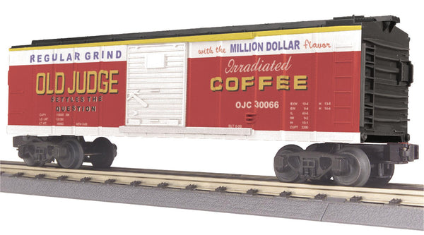 MTH 30-74071 Old Judge Coffee RailKing Box Car O SCALE NEW