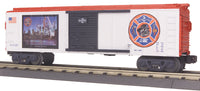 MTH Railking 30-74087 Rescue 2 - NY Skyline Box Car - Rescue 2 - Flag Raising No. O SCALE NEW