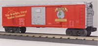 MTH Railking 30-74089 KDKA - Oval Logo Box Car - KDKA - Oval Logo O SCALE Like New damaged box