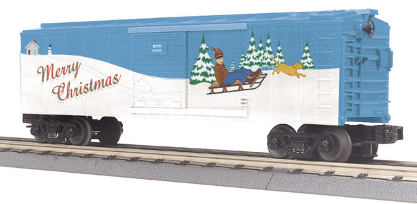 MTH Railking 30-74115 Christmas RailKing Box Car O SCALE Like New
