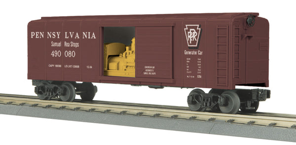 MTH 30-74155 Pennsylvania Railroad PRR Rounded Roof Boxcar w/ Generator