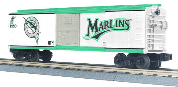 MTH Railking 30-74177 MLB - Florida Marlins O SCALE RailKing Box Car NEW