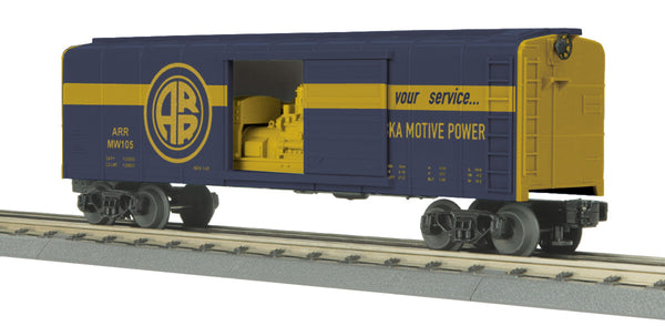 MTH Railking 30-74222 Alaska Rounded Roof Box Car w/Generator - Alaska Car No. 105 O SCALE Used Very Good