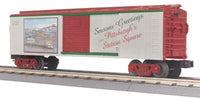 MTH Railking 30-74349 Pittsburgh Christmas Station Square RailKing Box Car O SCALE NEW