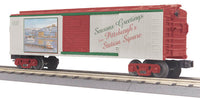 MTH Railking 30-74349 Pittsburgh Christmas Box Car - Pittsburgh - Christmas O SCALE Like New