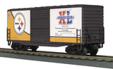 MTH Railking 30-74362 NFL - Pittsburgh Steelers - Super Bowl O SCALE RailKing 40' High Cube Box Car NEW