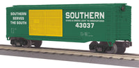 MTH Railking 30-74415 Southern 40' Double Door Box Car - Southern O SCALE Like New