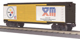 MTH Railking 30-74438 NFLSB Pittsburgh Steelers Super Bowl XIII O SCALE Like New WRONG
