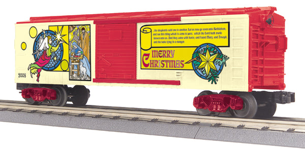 MTH Railking 30-74493 Christmas Box Car #2008. O SCALE NEW