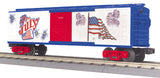 MTH Railking 30-74497 Fourth of July Box Car #2008. O SCALE Like New