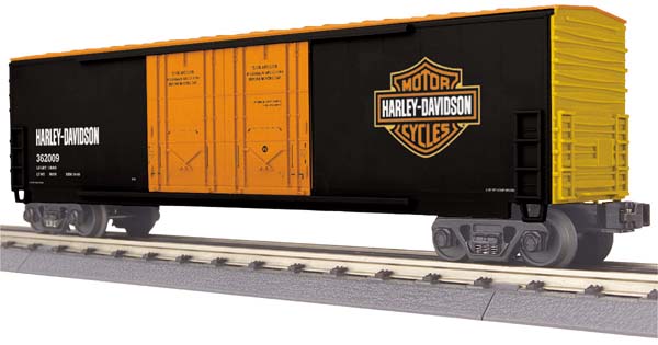 MTH Railking 30-74546 Harley-Davidson 50' Double Door Plugged Boxcar #362009. O SCALE NEW