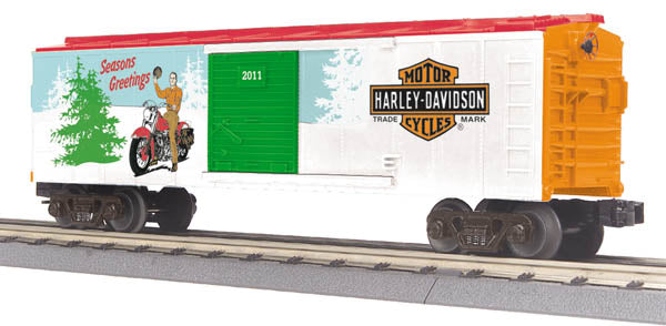 MTH Railking 30-74636 Harley-Davidson Box Car No. 2011. O SCALE Like New